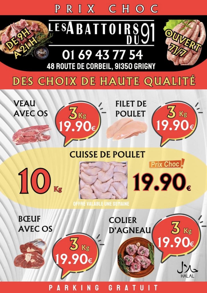 flyer boucherie pour client